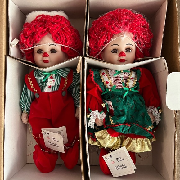 Marie Osmond Fine Porcelain “Twins” Collector Dolls - Hand Numbered,Ltd Edition - Picture 1 of 5
